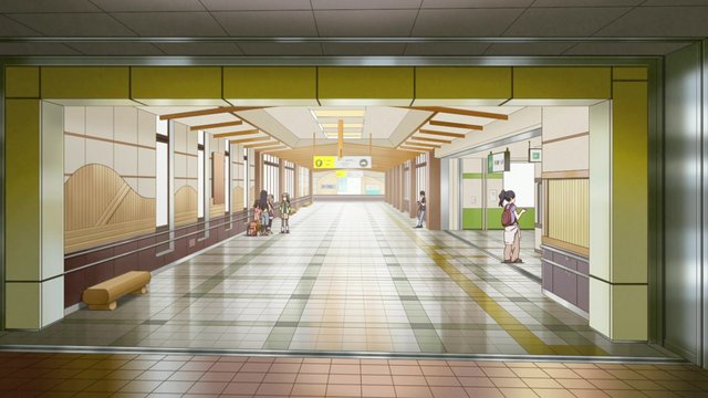 Eastern Station Platform and Waiting Scene
